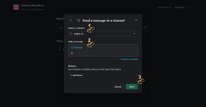 Slack: From a webhook